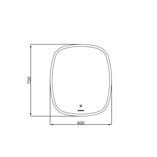 Зеркало AQUA RODOS "Callisto" 60x70 см sensor с LED подсветкой, АР000102685