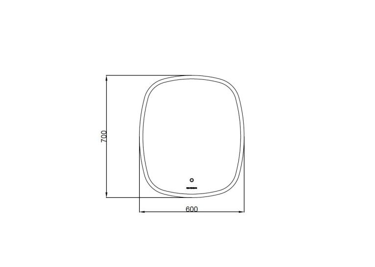 Зеркало AQUA RODOS "Callisto" 60x70 см sensor с LED подсветкой, АР000102685