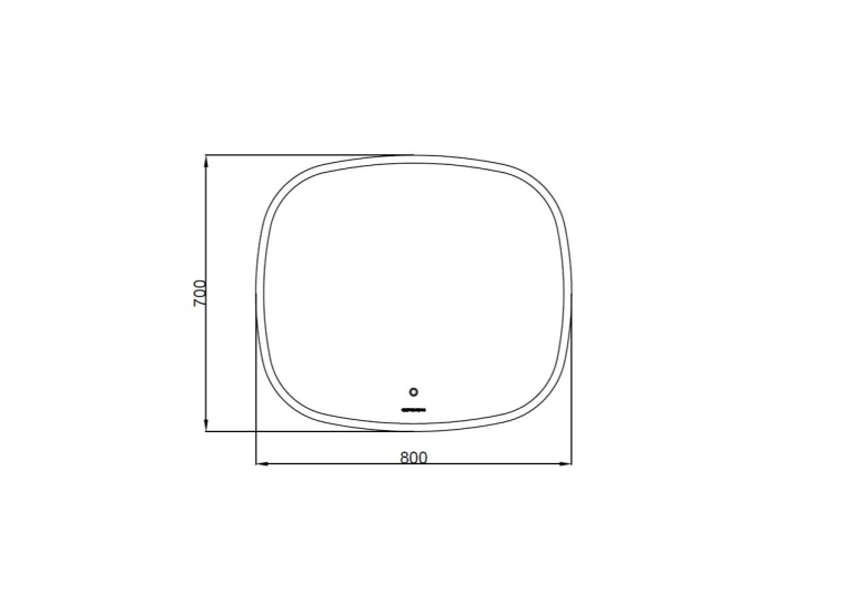 Зеркало AQUA RODOS "Callisto" 80x70 см sensor с LED подсветкой, АР000102686