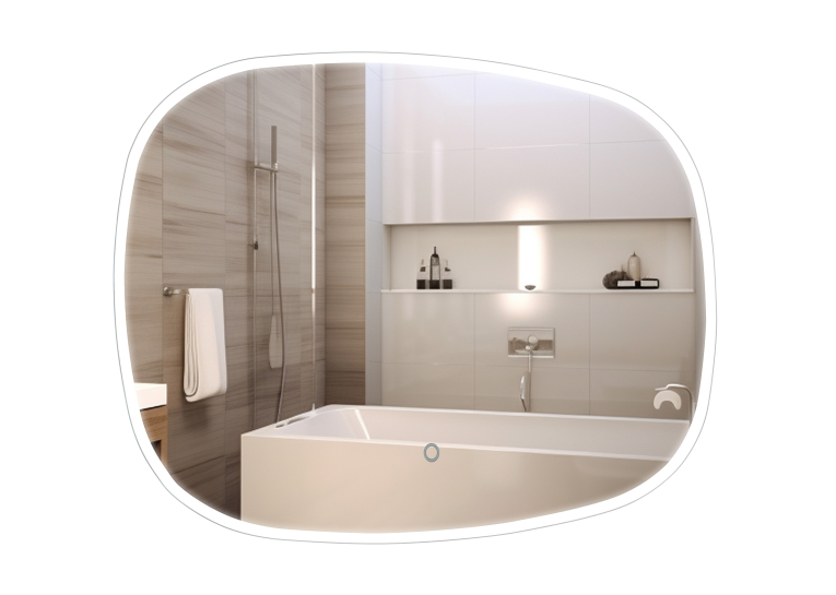 Зеркало AQUA RODOS "Callisto" 90x70 см sensor с LED подсветкой, АР000102687