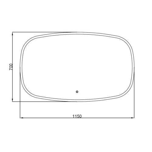 Зеркало AQUA RODOS "Callisto" 115x70 см sensor с LED подсветкой, АР000102688
