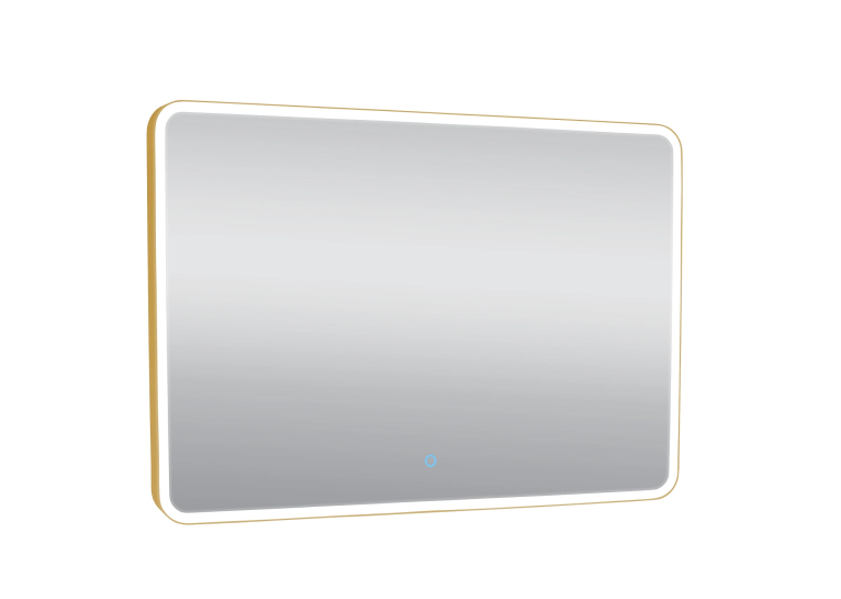 Зеркало AQUA RODOS "Donato" gold 100х70 sensor с подсветкой, АР000113302