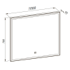 Дзеркало AQUA RODOS "Donato" white 100х70 sensor з підсвіткою, АР000113305