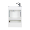 Тумба консольна AQUA RODOS Fabio 40 см з умивальником "MINI", АР000127303 (Білий матовий)