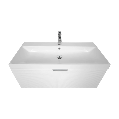 Тумба консольна AQUA RODOS Fabio 100 см з умивальником "Fabio", АР000127308 (Білий матовий)