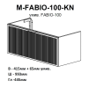 Тумба консольна AQUA RODOS Fabio 100 см з умивальником "Fabio", АР000127308 (Білий матовий)