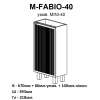 Тумба AQUA RODOS Fabio з умивальником MINI 40 см, АР000127309 (Білий матовий)