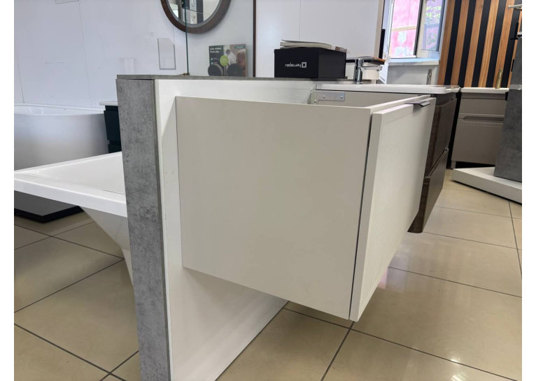 Тумба консольна AQUA RODOS Fabio 80 см, АР000134981 (Кашемір), (Без умивальника, Має пошкодження)