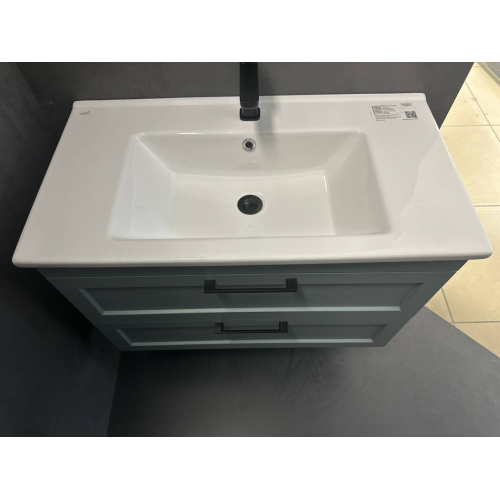 Тумба AQUA RODOS Інари с умывальником Frame 75 см консольная, АР000060790 (FJORD-GREEN-MATT)