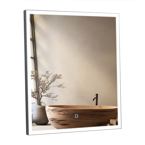 Дзеркало Aqua Rodos Luce black 60x70, сенсор, підсвітка, АР000112804