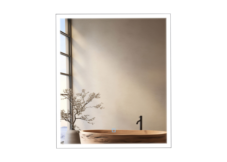 Дзеркало Aqua Rodos Luce black 60x70, сенсор, підсвітка, АР000112804