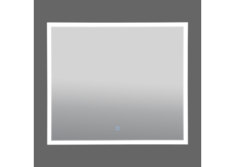 Дзеркало Aqua Rodos Luce black 80x70, сенсор, підсвітка, АР000112805