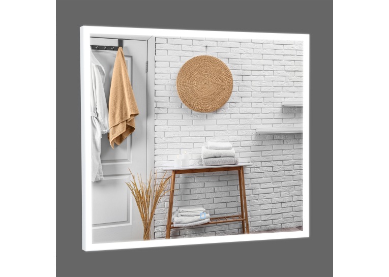 Дзеркало Aqua Rodos Luce white 80x70, сенсор, підсвітка, АР000112808