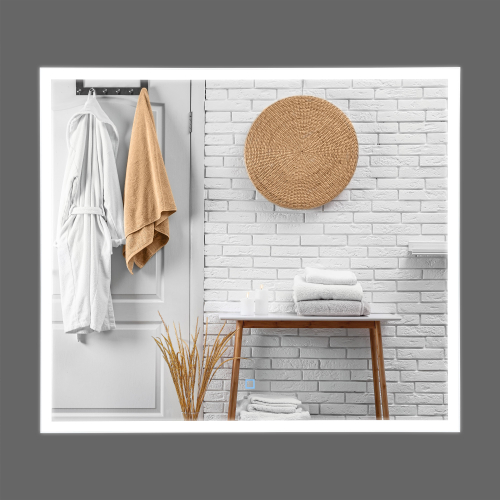 Дзеркало Aqua Rodos Luce white 80x70, сенсор, підсвітка, АР000112808