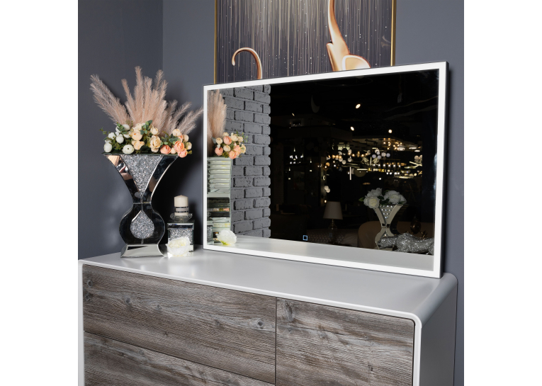 Дзеркало Aqua Rodos Luce white 80x70, сенсор, підсвітка, АР000112808