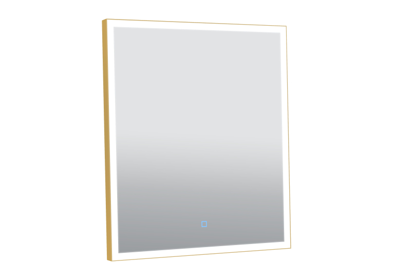 Дзеркало Aqua Rodos Luce gold 60x70, сенсор, підсвітка, АР000113283