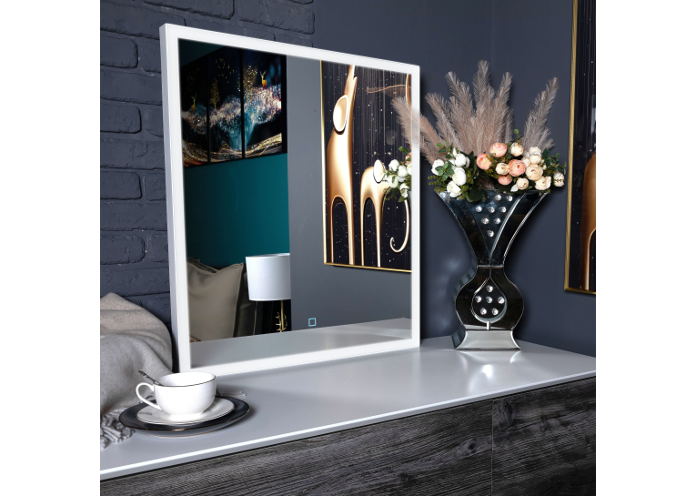 Дзеркало Aqua Rodos Luce gold 80x70, сенсор, підсвітка, АР000113284