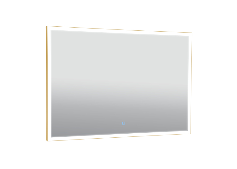 Дзеркало Aqua Rodos Luce gold 100x70, сенсор, підсвітка, АР000113282