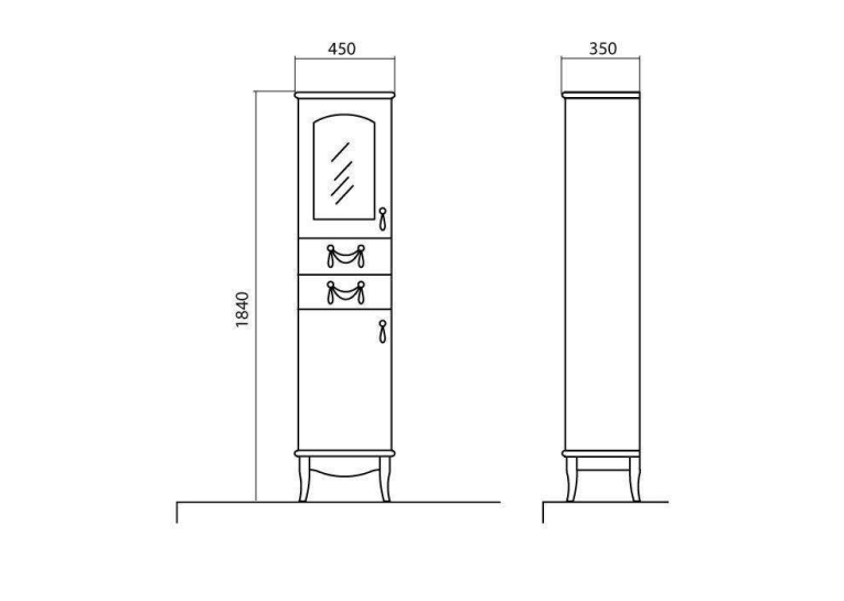 Пенал AQUA RODOS МИКЕЛЛА R ваніль, АР000001114
