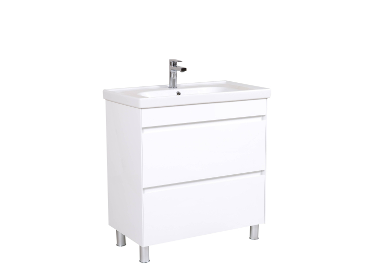 Тумба AQUA RODOS Валенсия 80 см с умывальником Frame, АР000040210 (Белый)