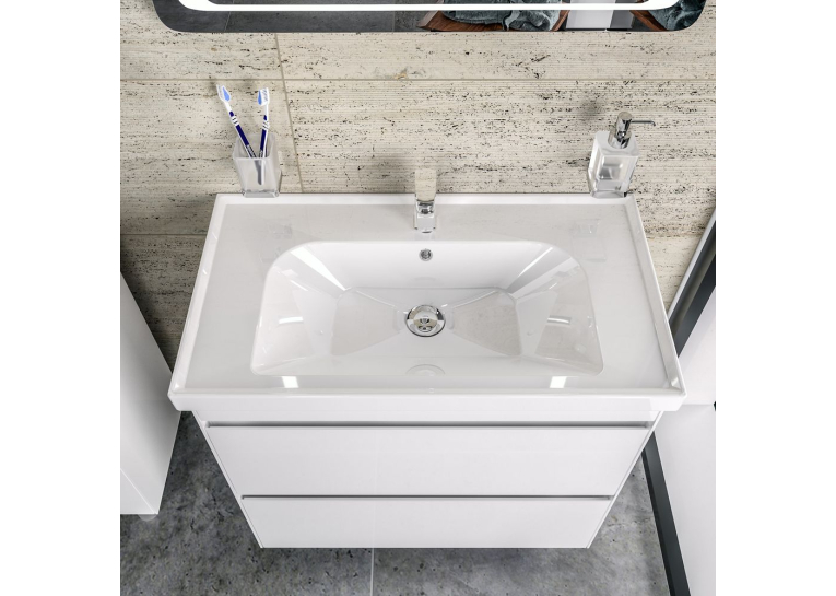 Тумба AQUA RODOS Валенсія 100 см з умивальником Frame, АР000040211 (Білий)