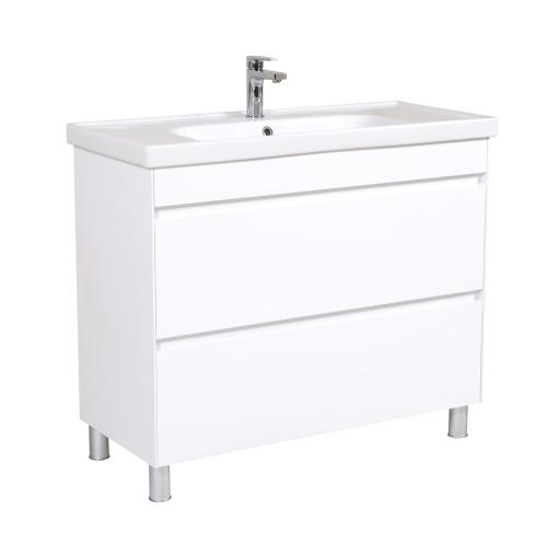 Тумба AQUA RODOS Валенсия 100 см с умывальником Frame, АР000040211 (Белый)