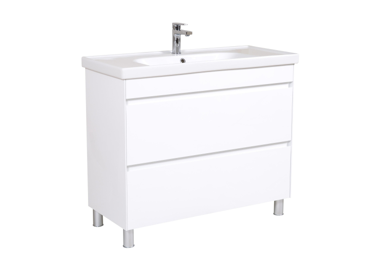 Тумба AQUA RODOS Валенсія 100 см з умивальником Frame, АР000040211 (Білий)