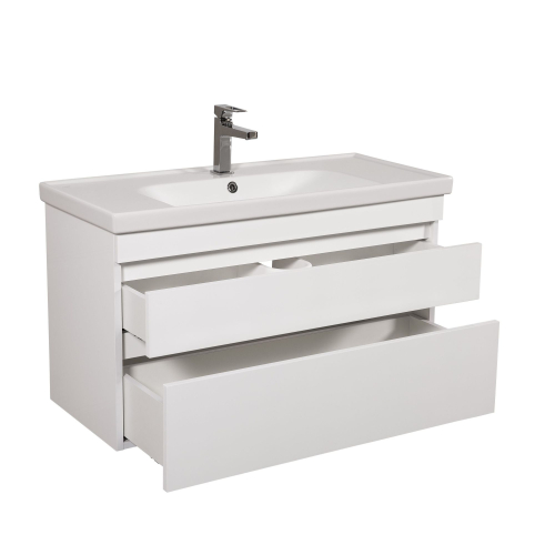 Тумба консольна AQUA RODOS Винтаж 100 см з умивальником "Frame", АР000042866 (Белый)