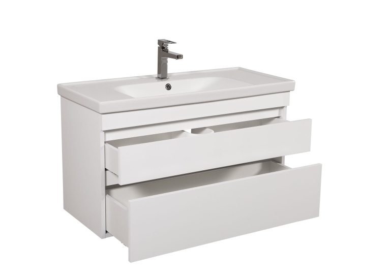 Тумба консольна AQUA RODOS Винтаж 100 см з умивальником "Frame", АР000042866 (Белый)