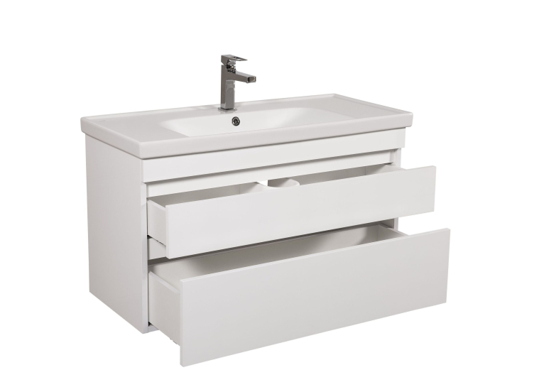 Тумба консольна AQUA RODOS Винтаж 100 см з умивальником "Frame", АР000042866 (Белый)