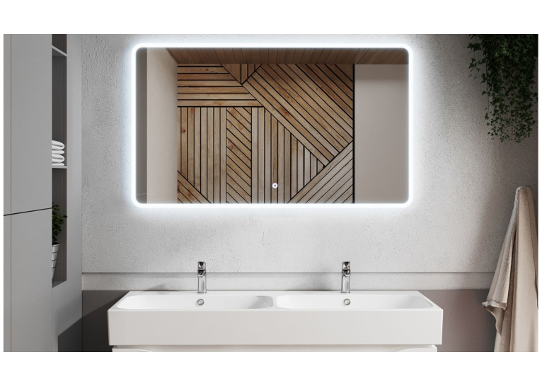 Дзеркало AQUA RODOS "Moon" 120x70 см UNI sensor з LED підсвічуванням, АР000092642 (Білий)