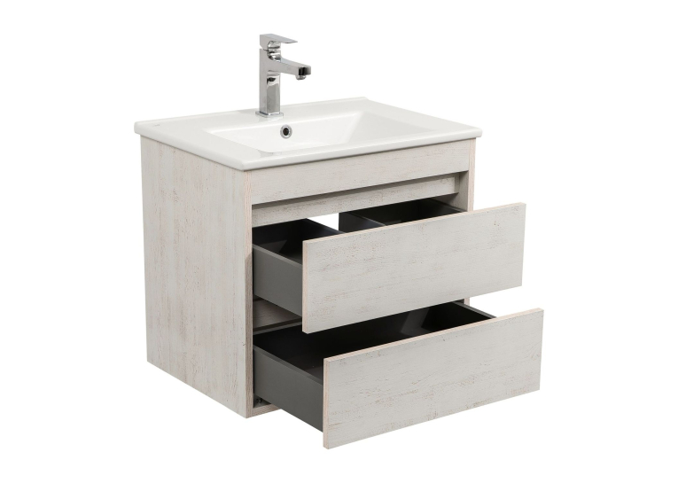 Тумба консольна AQUA RODOS "Shelf" (нордленд) 65 см з умивальником "Arte" АР000082700
