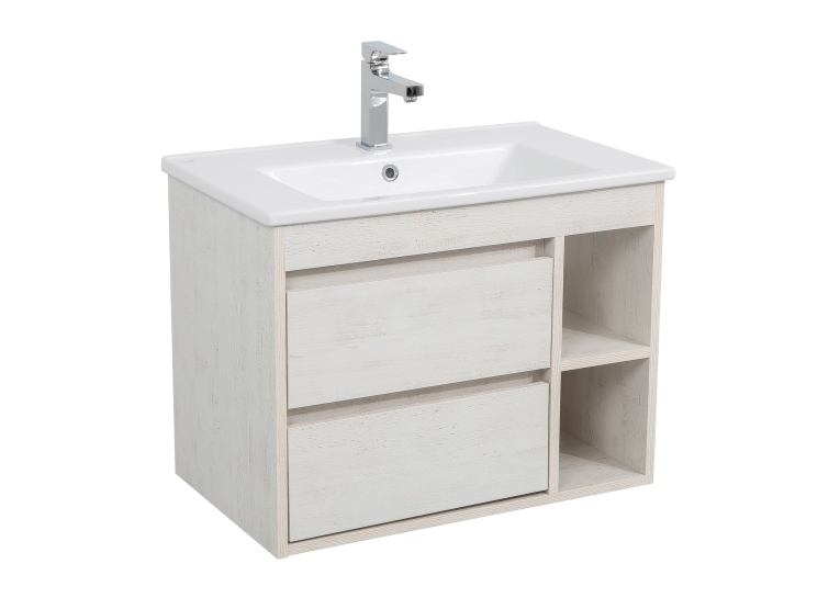 Тумба консольна AQUA RODOS "Shelf" (нордленд) 75 см з умивальником "Arte" АР000082701
