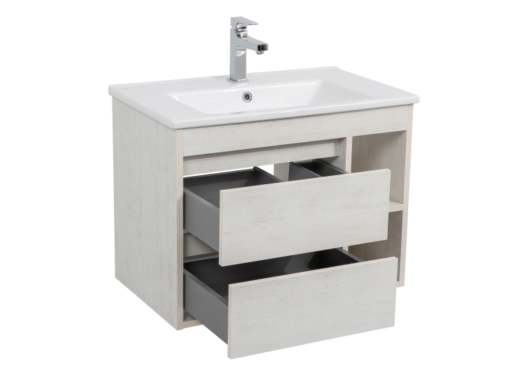 Тумба консольна AQUA RODOS "Shelf" (нордленд) 75 см з умивальником "Arte" АР000082701