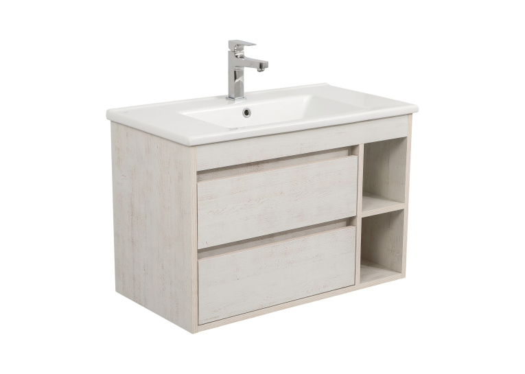 Тумба консольна AQUA RODOS "Shelf" (нордленд) 85 см з умивальником "Arte" АР000082702
