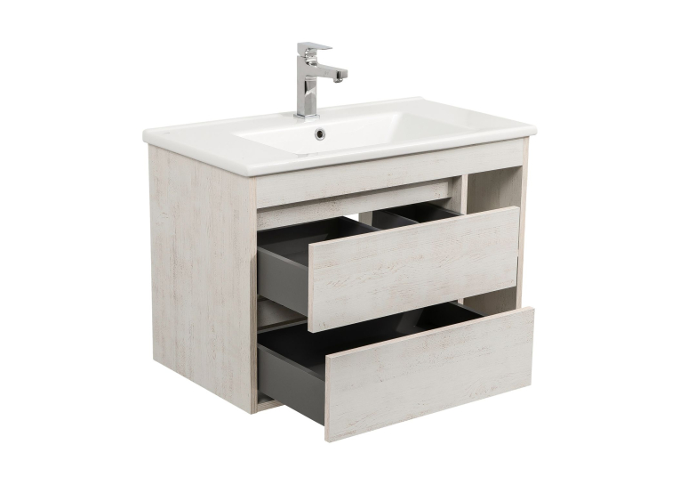 Тумба консольна AQUA RODOS "Shelf" (нордленд) 85 см з умивальником "Arte" АР000082702