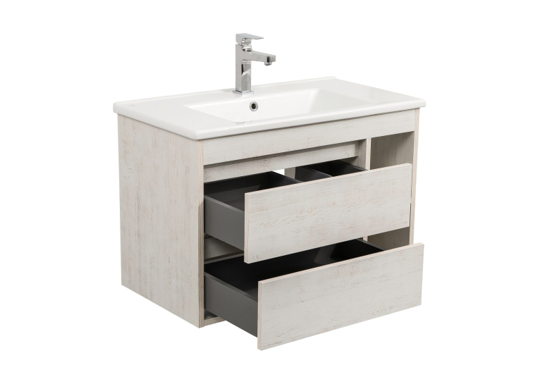 Тумба консольна AQUA RODOS "Shelf" (нордленд) 85 см з умивальником "Arte" АР000082702