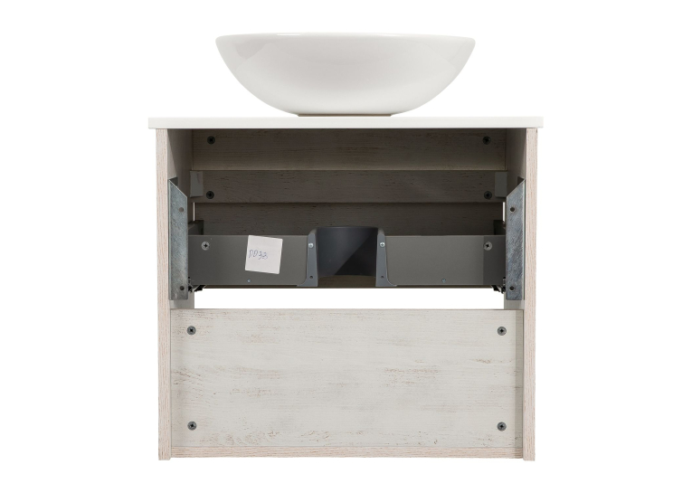 Тумба консольна AQUA RODOS "Shelf" (нордленд) 65 см (1 ящик) зі стільн. Loft-Iron та ум. "Zero" 46 см АР000085172