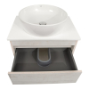 Тумба консольна AQUA RODOS "Shelf" (нордленд) 65 см (1 ящик) зі стільн. Loft-Iron та ум. "One" 46 см (круг) АР000085177