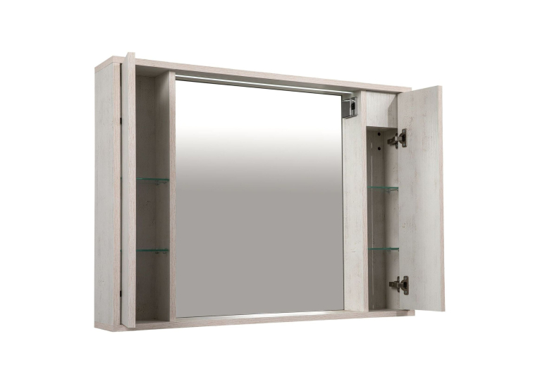 Дзеркало AQUA RODOS "Shelf" (нордленд) 85 см з шафою праворуч АР000082697