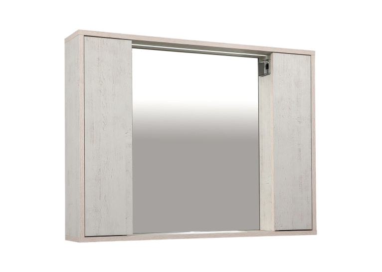 Дзеркало AQUA RODOS "Shelf" (нордленд) 85 см з шафою праворуч АР000082697