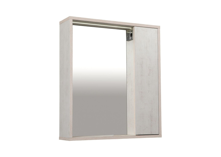 Дзеркало AQUA RODOS "Shelf" (нордленд) 65 см з шафою праворуч АР000082695