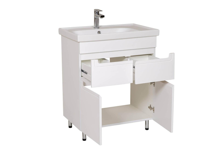 Тумба AQUA RODOS Омега з умивальником Frame 70 см, АР000040340 (Білий)