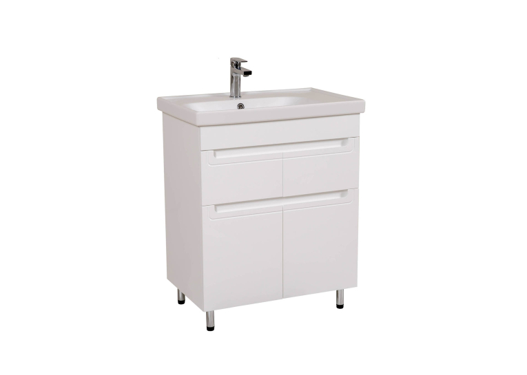 Тумба AQUA RODOS Омега з умивальником Frame 70 см, АР000040340 (Білий)