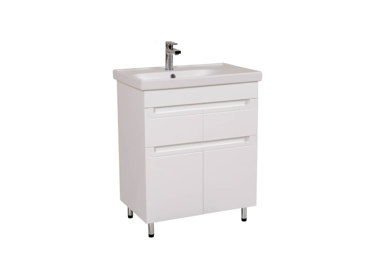 Тумба AQUA RODOS Омега з умивальником Frame 70 см, АР000040340 (Білий)