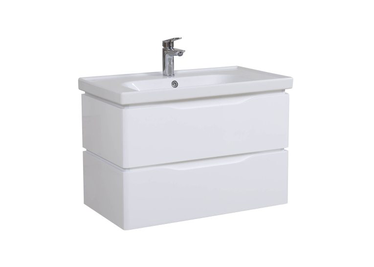 Тумба AQUA RODOS Венеция с умывальником Frame 80 см консольная, АР000040228 (Белый)