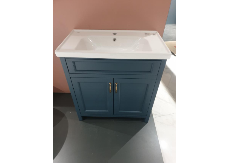 Тумба AQUA RODOS WATERFORD (STIFFKEY-BLUE-MATT) з умивальником 80 см (підлогова) АР000093856