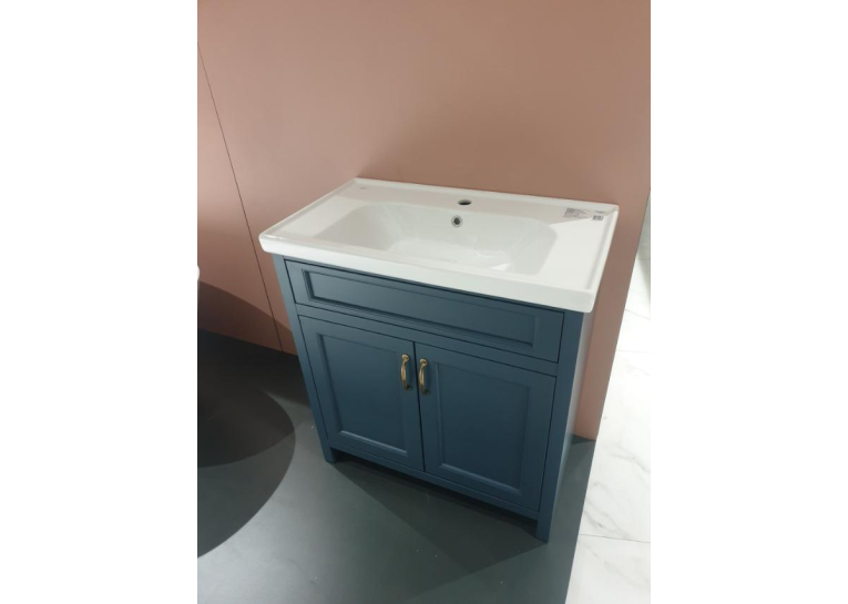 Тумба AQUA RODOS WATERFORD (STIFFKEY-BLUE-MATT) з умивальником 80 см (підлогова) АР000093856