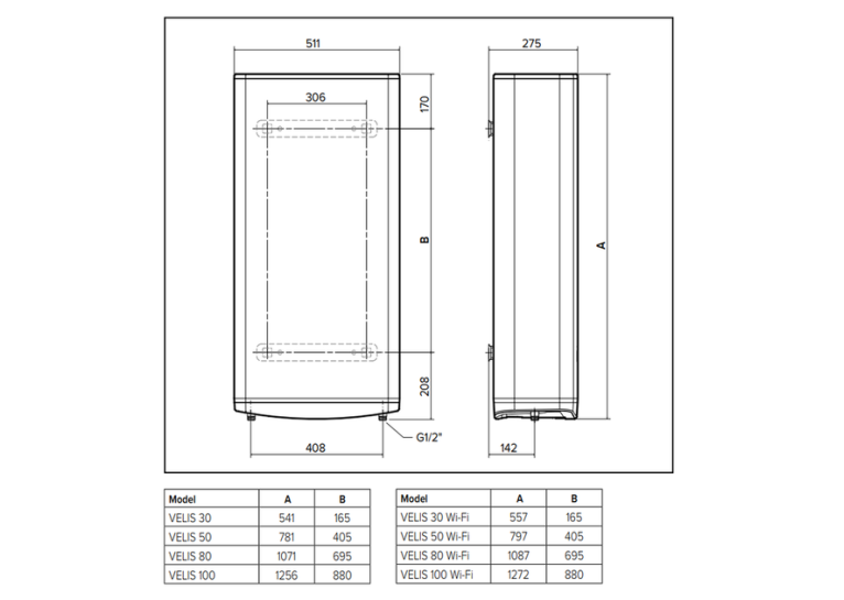 Водонагрівач Ariston Velis Pro 100 EU (3626137)