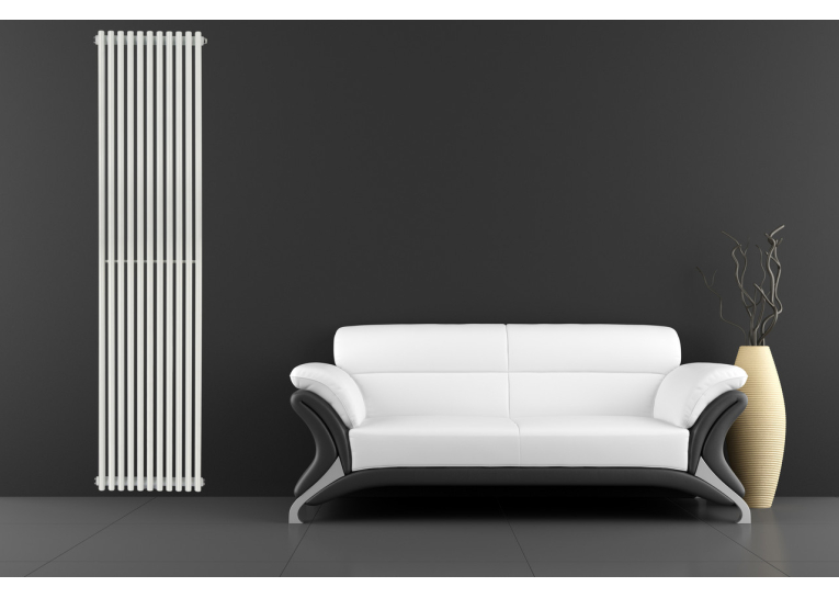Вертикальний радіатор Betatherm  Praktikum 2, H-1800 мм, L-425 мм PV 2180/11 9016M 99